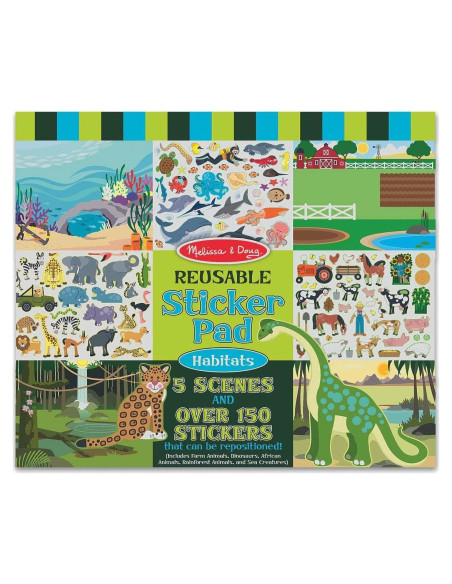 Almohadilla de Pegatinas Reutilizables Melissa & Doug 35.5x27.9cm