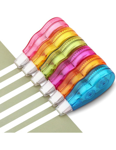 Cinta Correctora Blanca 12 Pcs EMVANV, 4m x 5mm, Compacta