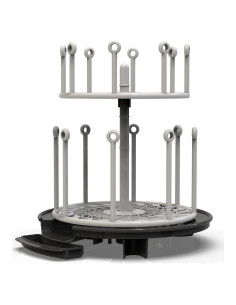 Soporte para Secar Botellas de Bebé El Primer Año Negro 2 Niveles