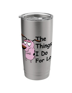 Taza Aislada de Acero Inoxidable Coraje el Perro Cobarde 591 ml