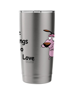 Taza Aislada de Acero Inoxidable Coraje el Perro Cobarde 591 ml 2