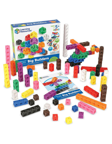 Cubos MathLink Big Builders - Set de 200 Piezas STEM 5+ Cubos MathLink Big Builders - Set de 200 Piezas STEM 5+