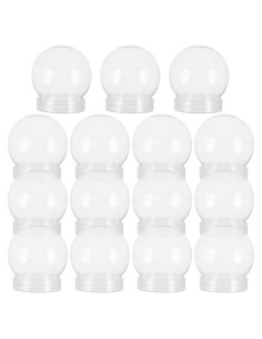 BESTOYARD 15 Bolas de Nieve Transparentes para Manualidades