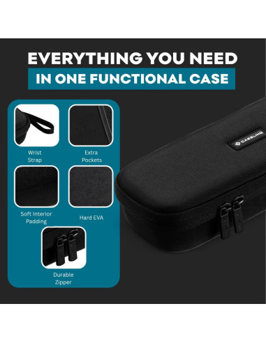 Funda Dura para Estetoscopio Caseling EVA Negro 27.4x10.4cm