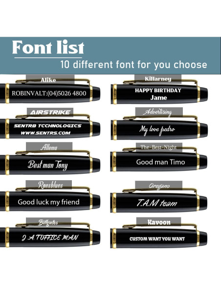 Bolígrafos Personalizados Ancolo - Set de 5 Bolígrafos Metal Negro Bolígrafos Personalizados Ancolo - Set de 5 Bolígrafos Metal Negro