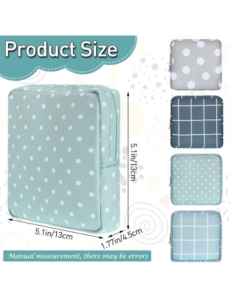 Bolsa de Almacenamiento de Toallas Sanitarias Frienda 4 Pzas