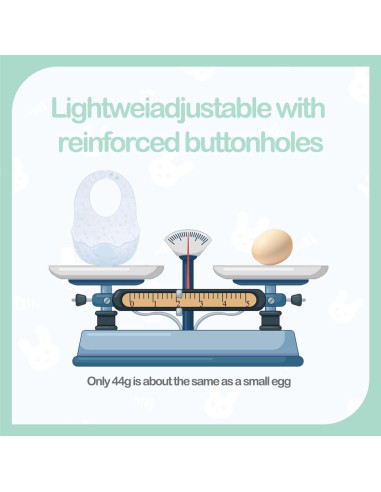 Babero de Silicona Ajustable HAPPY CREATE con Funda de Viaje