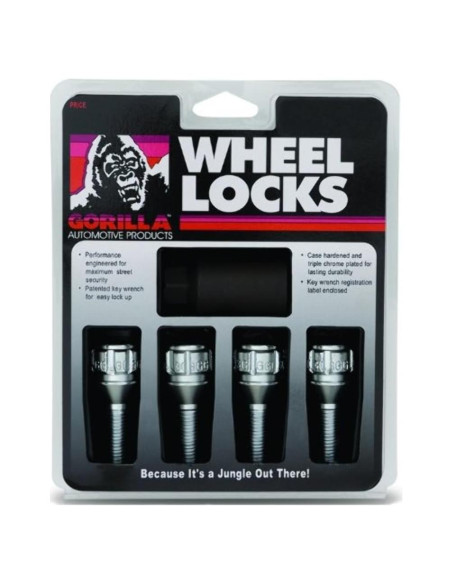 Bloqueo de Rueda Gorilla 47124N 12mm x 1.25 Juego de 4