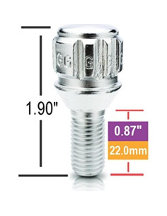 Bloqueo de Rueda Gorilla 47124N 12mm x 1.25 Juego de 4 2