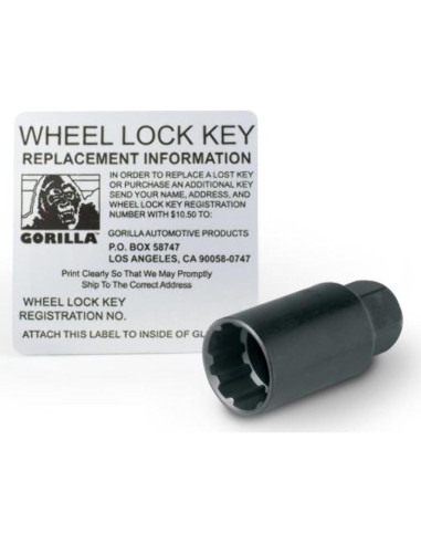 Bloqueo de Rueda Gorilla 47124N 12mm x 1.25 Juego de 4