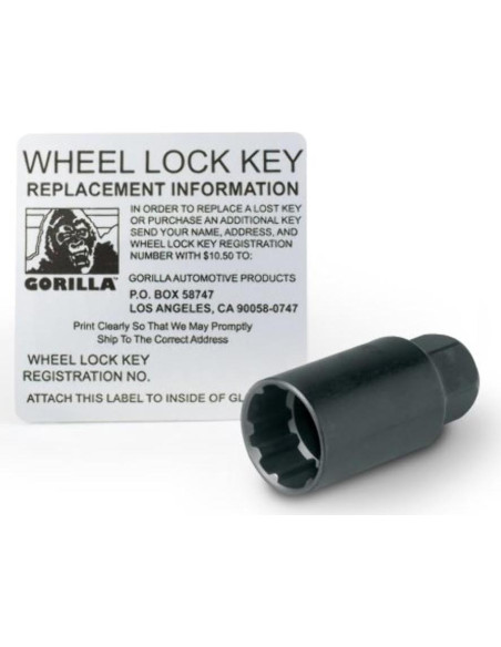 Bloqueo de Rueda Gorilla 47124N 12mm x 1.25 Juego de 4