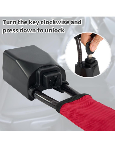 Bloqueo de Volante Antirrobo TaShow - 2 Piezas, 66 cm