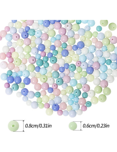 Fishdown 180 Piedras Brillantes para Joyería 6mm 8mm Luminosa