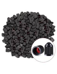 1000 Tapones de Válvula de Neumático Z-oneMart Negros