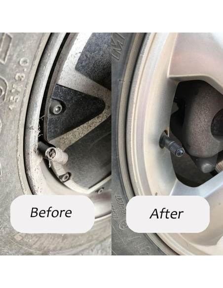 1000 Tapones de Válvula de Neumático Z-oneMart Negros