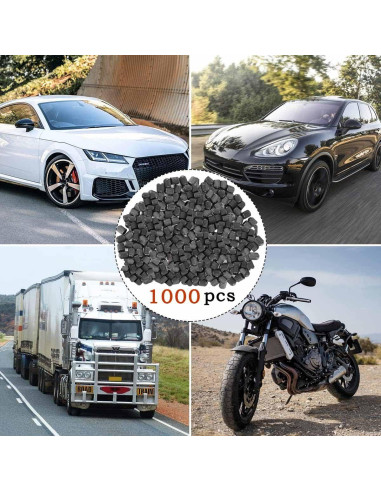 1000 Tapones de Válvula de Neumático Z-oneMart Negros