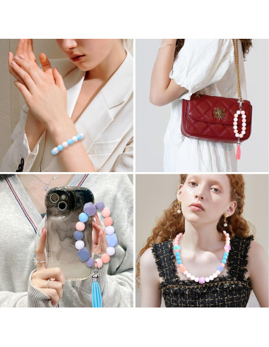 121 Perlas de Silicona Vellibring para Manualidades DIY Multicolor