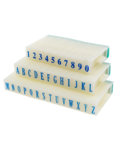 36 Sellos Alfanuméricos Desmontables de Plástico para Manualidades
