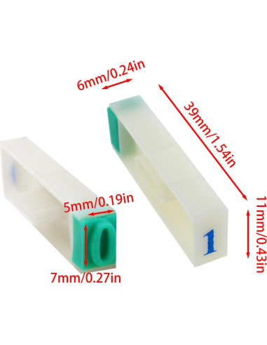 36 Sellos Alfanuméricos Desmontables de Plástico para Manualidades