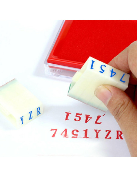 36 Sellos Alfanuméricos Desmontables de Plástico para Manualidades