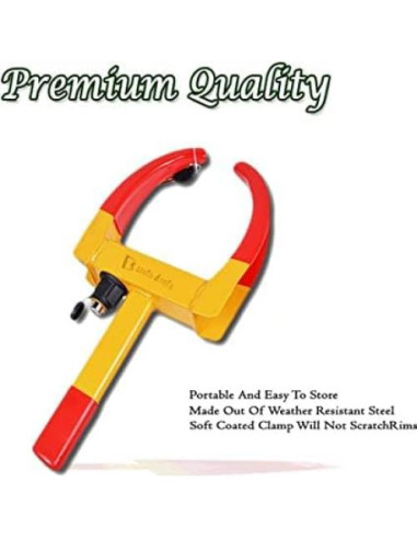 Abrazadera de Neumático Antirrobo Zento Deals Amarillo