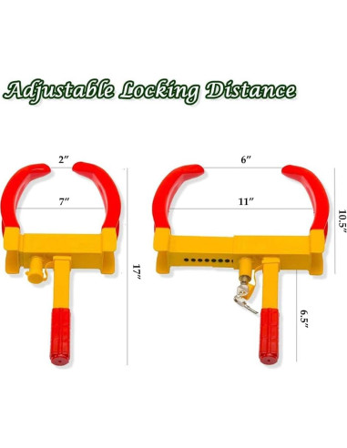 Abrazadera de Neumático Antirrobo Zento Deals Amarillo