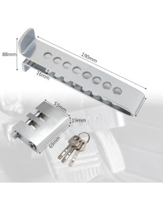 Cerradura Antirrobo de Freno y Embrague MaySpare LOCK-4 Acero Inoxidable 2