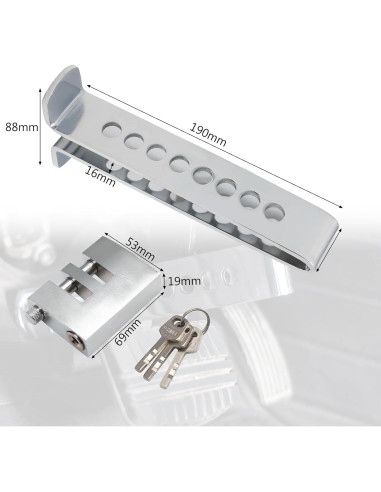 Cerradura Antirrobo de Freno y Embrague MaySpare LOCK-4 Acero Inoxidable