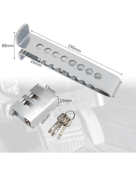 Cerradura Antirrobo de Freno y Embrague MaySpare LOCK-4 Acero Inoxidable