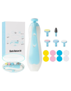 Cortador de Uñas Eléctrico Loveishere 21 en 1 con Luz LED