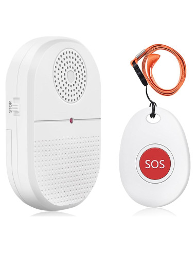 Sistema de Alerta Inalámbrico ChunHee para Cuidadores 1 Transmisor + 1 Receptor