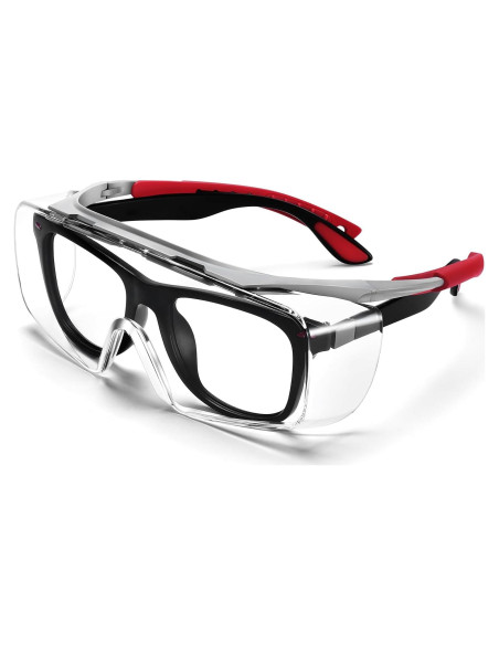 Gafas de Seguridad sobre Gafas Lente Clara TR90 Ajustables