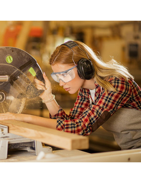 Gafas de Seguridad sobre Gafas Lente Clara TR90 Ajustables