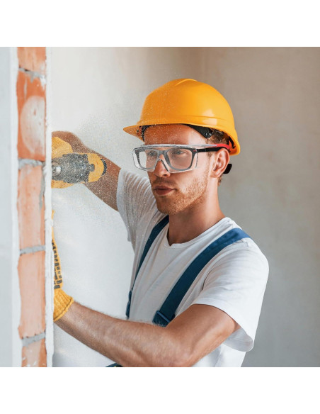 Gafas de Seguridad sobre Gafas Lente Clara TR90 Ajustables