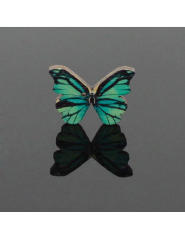 50 Botones de Madera Mariposa Multicolor Labriciyon para Manualidades