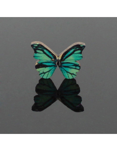 50 Botones de Madera Mariposa Multicolor Labriciyon para Manualidades