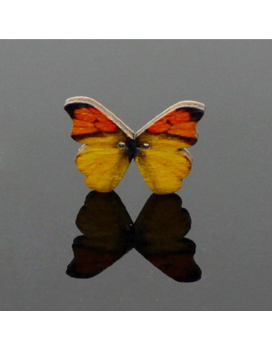 50 Botones de Madera Mariposa Multicolor Labriciyon para Manualidades