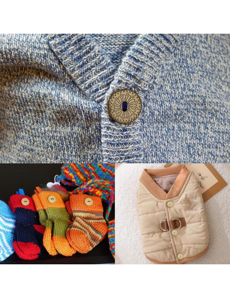 150 Botones de Concha de Coco CNYMANY para Manualidades DIY