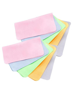 Paños de Limpieza de Gafas Qujianwei, Microfibra 10 Unidades