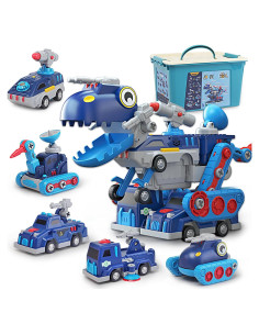 Juguete Desarmable Quercitron 5-en-1 Camiones y Robot