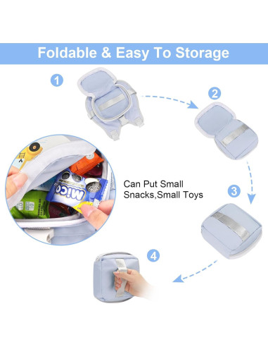 Arnés de Bebé Accmor Azul Ajustable con Correa Antipérdida