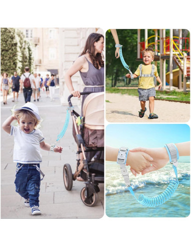 Arnés de Bebé Accmor Azul Ajustable con Correa Antipérdida