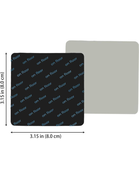 12 Almohadillas Antideslizantes Reutilizables Yinglejiacns 8x8cm