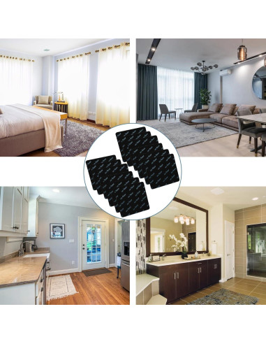 12 Almohadillas Antideslizantes Reutilizables Yinglejiacns 8x8cm