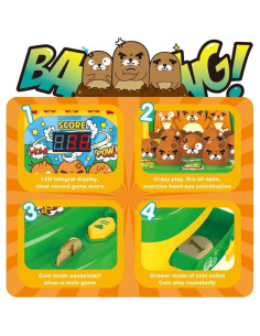 Juego de Martillo VATOS Mini Arcade Electrónico 2 Martillos 2