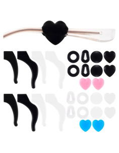 Grapas para Gafas de Silicona Suave - 14 Pares en Colores