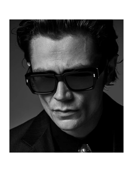 Gafas de sol cuadradas EYLRIM UV400 para unisex, negras