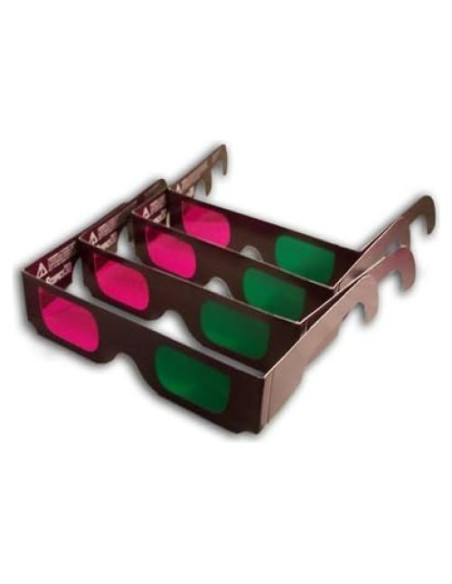 Gafas 3D Trioscopics Oficiales Verdes/Magenta - 4 Pares