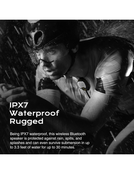 Altavoz Bluetooth Rythflo RY-BS100 IPX7 30H Clip On Negro Altavoz Bluetooth Rythflo RY-BS100 IPX7 30H Clip On Negro