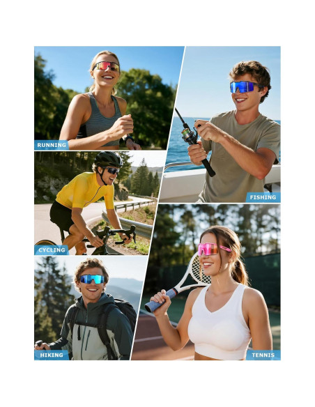 Gafas de Sol Deportivas KALIYADI Polarizadas UV400 Hombres